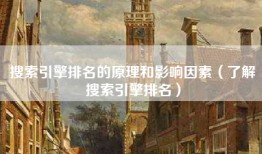 搜索引擎排名的原理和影响因素（了解搜索引擎排名）