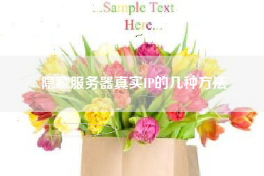 隐藏服务器真实IP的几种方法